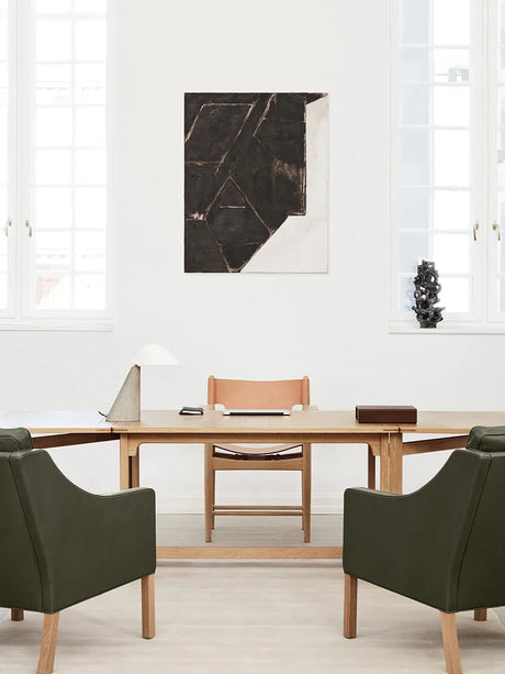 BM71 Bibliothekstisch von Børge Mogensen - Eg lackiert - Jacobsen Plus