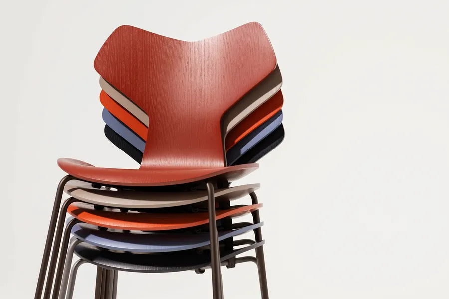 3130 Grand Prix stol i farvet ask af Arne Jacobsen - 4 - Jacobsen Plus