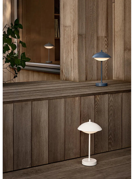 Clam Portable Lamp von Fritz Hansen - Weiß - Jacobsen Plus