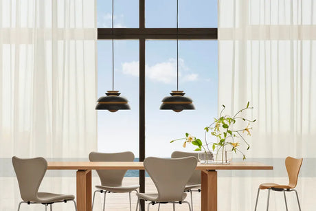 Concert Pendelleuchte, Matt Black von Fritz Hansen - P1 (Ø320 mm) - Jacobsen Plus