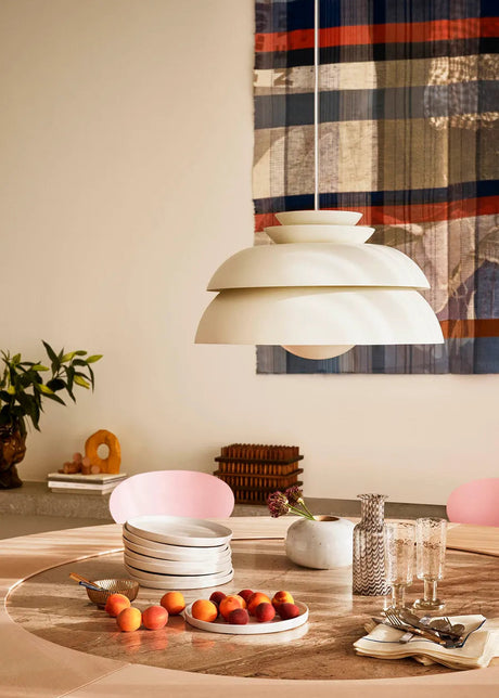 Concert Pendelleuchte, White von Fritz Hansen - 1 - Jacobsen Plus