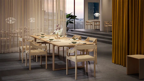 Carimate Stuhl, Buche von Fritz Hansen - 2 - Jacobsen Plus