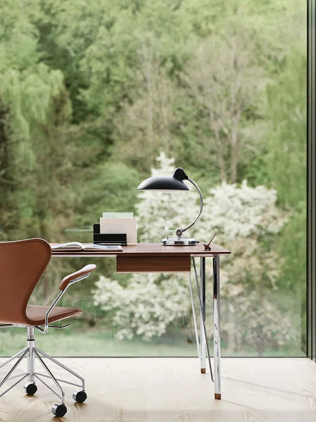 3217 Serie 7 Bürostuhl von Arne Jacobsen - Ohne Polsterung / Gefärbte Esche / Weiß - Jacobsen Plus