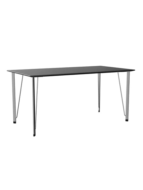 FH3605™ Skrivebord af Arne Jacobsen - Sort ask - krom stel - Jacobsen Plus