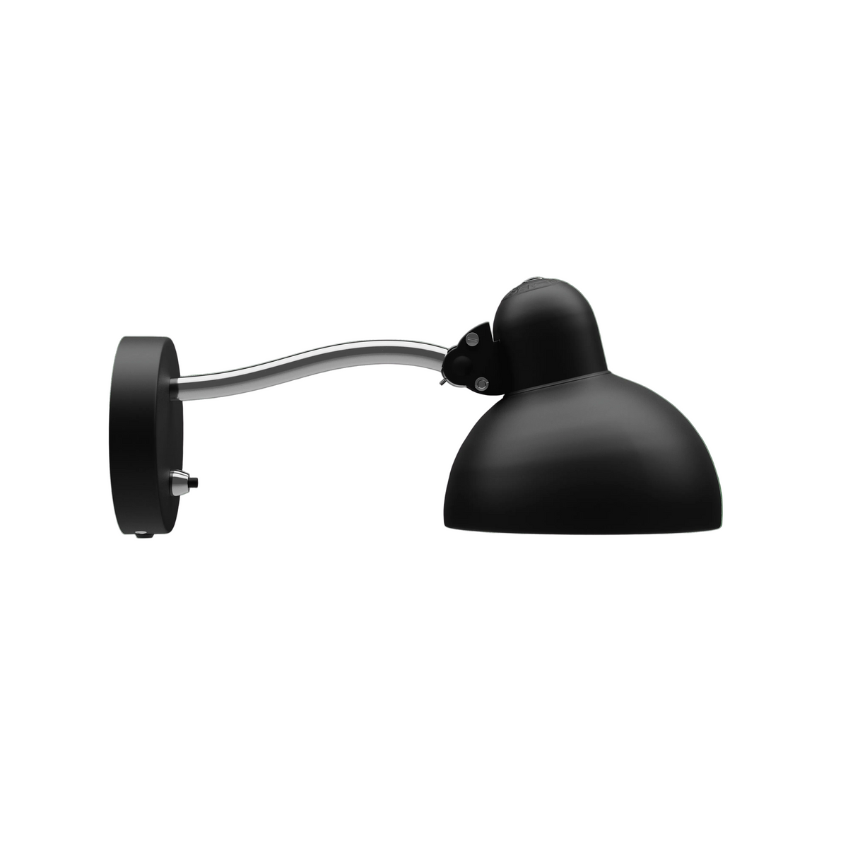 Fritz Hansen - Kaiser Idell Wandleuchte (6567-W) - Mattschwarz - Jacobsen Plus