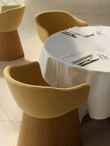 Fritz Hansen - Monolit spisebordsstol m. lave armlæn og finér base - 2 - Jacobsen Plus