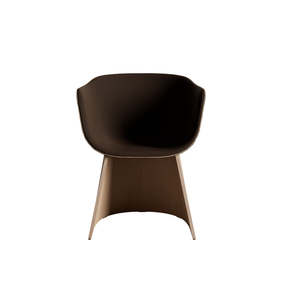 Fritz Hansen - Monolit Esszimmerstuhl mit Lederkeder und Furnier-Base - 2 - Jacobsen Plus