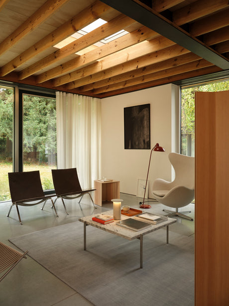 PK22 Lounge-Sessel, Haze Leder von Poul Kjærholm - Anthrazit - Jacobsen Plus