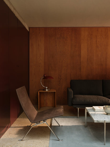 PK22 Lounge-Sessel, Haze Leder von Poul Kjærholm - Anthrazit - Jacobsen Plus