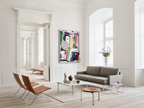 PK71 Tische, 3 Stk. von Poul Kjærholm - Schwarze Acryl-Arbeitsplatte - Jacobsen Plus