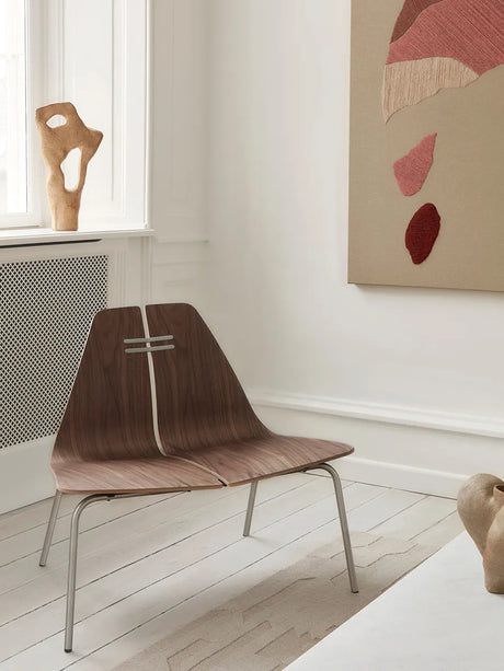 PK23 Lounge Chair, Walnuss/Steel von Poul Kjærholm - 2 - Jacobsen Plus