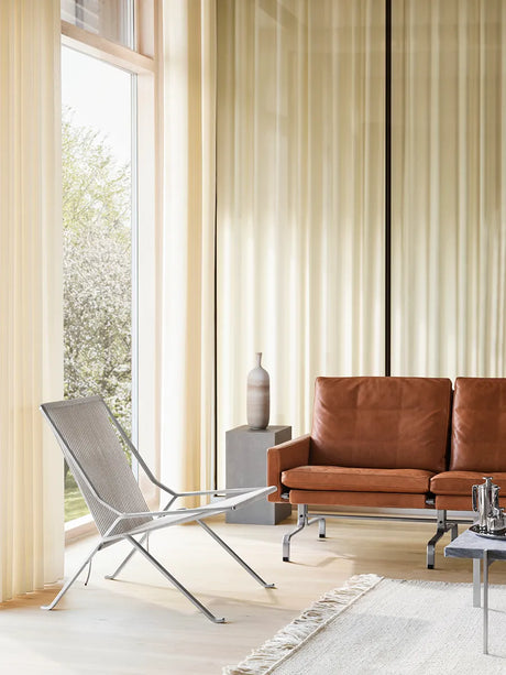 PK31/2 2-pers. Sofa von Poul Kjærholm - Aura Leder / Cognac - Jacobsen Plus
