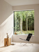 PK4 Lounge-Sessel in Schwarz, Stahlstel von Poul Kjærholm - 4 - Jacobsen Plus