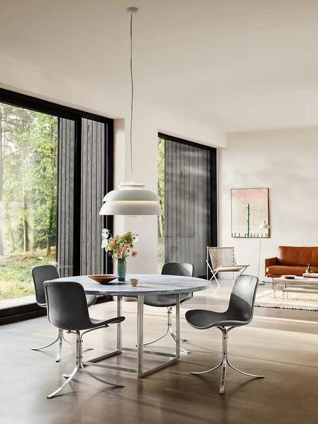 PK9 Stuhl von Poul Kjærholm - Aura Leder / Cognac - Jacobsen Plus