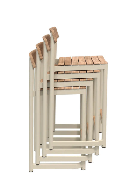 Skagerak Pelagus Barhocker, H 67 cm von Fritz Hansen - Licht Elfenbein - Jacobsen Plus