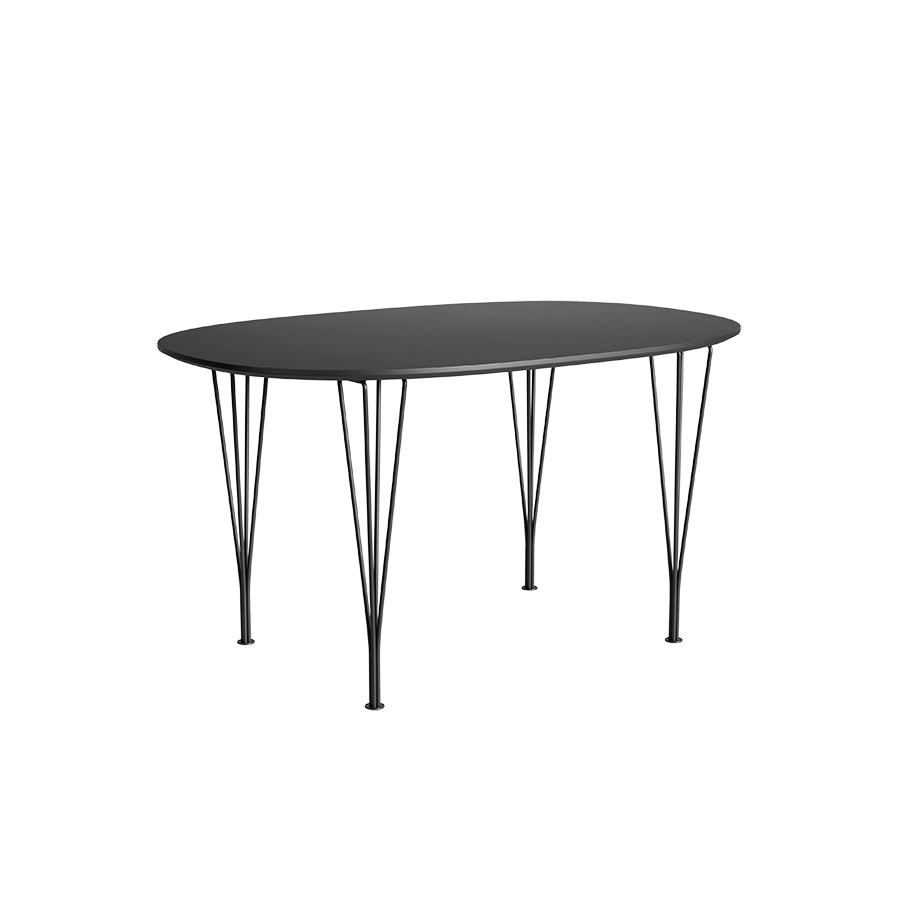  - Schwarz laminat m. sort ABS-kant - Schwarz stel - Jacobsen Plus