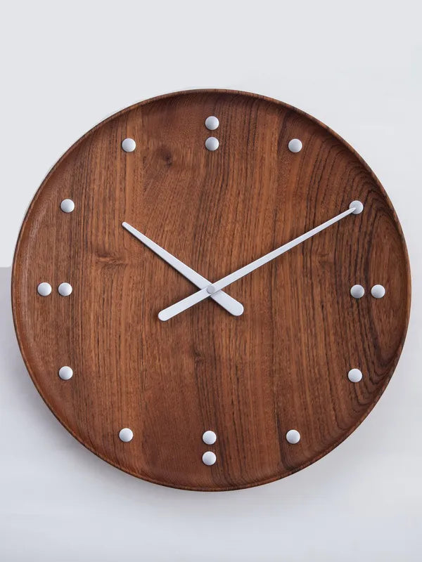 FJ Clock von Finn Juhl - Groß / Teak - Jacobsen Plus
