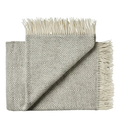 Fanø Decke, light nordic grey von Silkeborg Uldspinderi