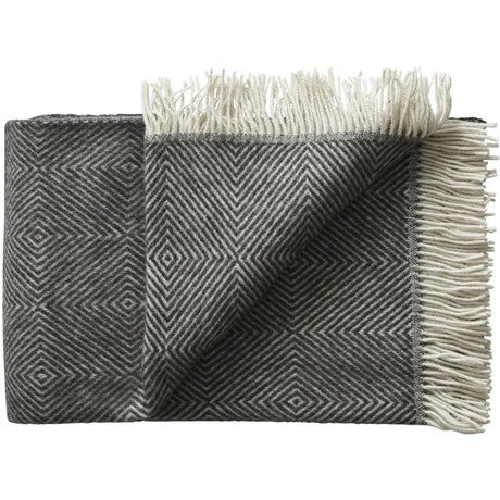 Silkeborg Uldspinderi - Fanø Decke, schwarz, 140x240 cm - Jacobsen Plus