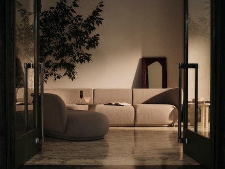 Folia Spiegel von Ferm Living - Dark Stained H135 - Jacobsen Plus