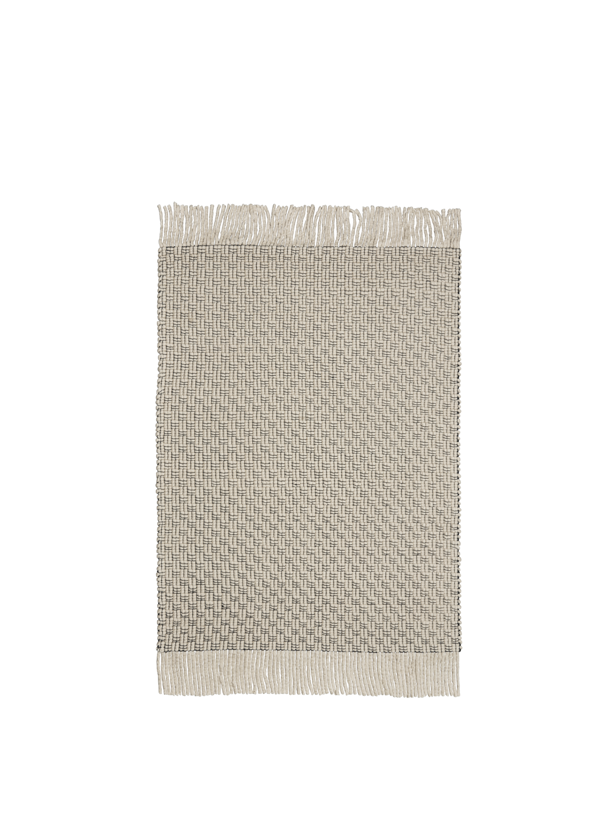 FermLiving Udo Rug Teppich, Off-white/Schwarz - 140 x 200 cm - Jacobsen Plus