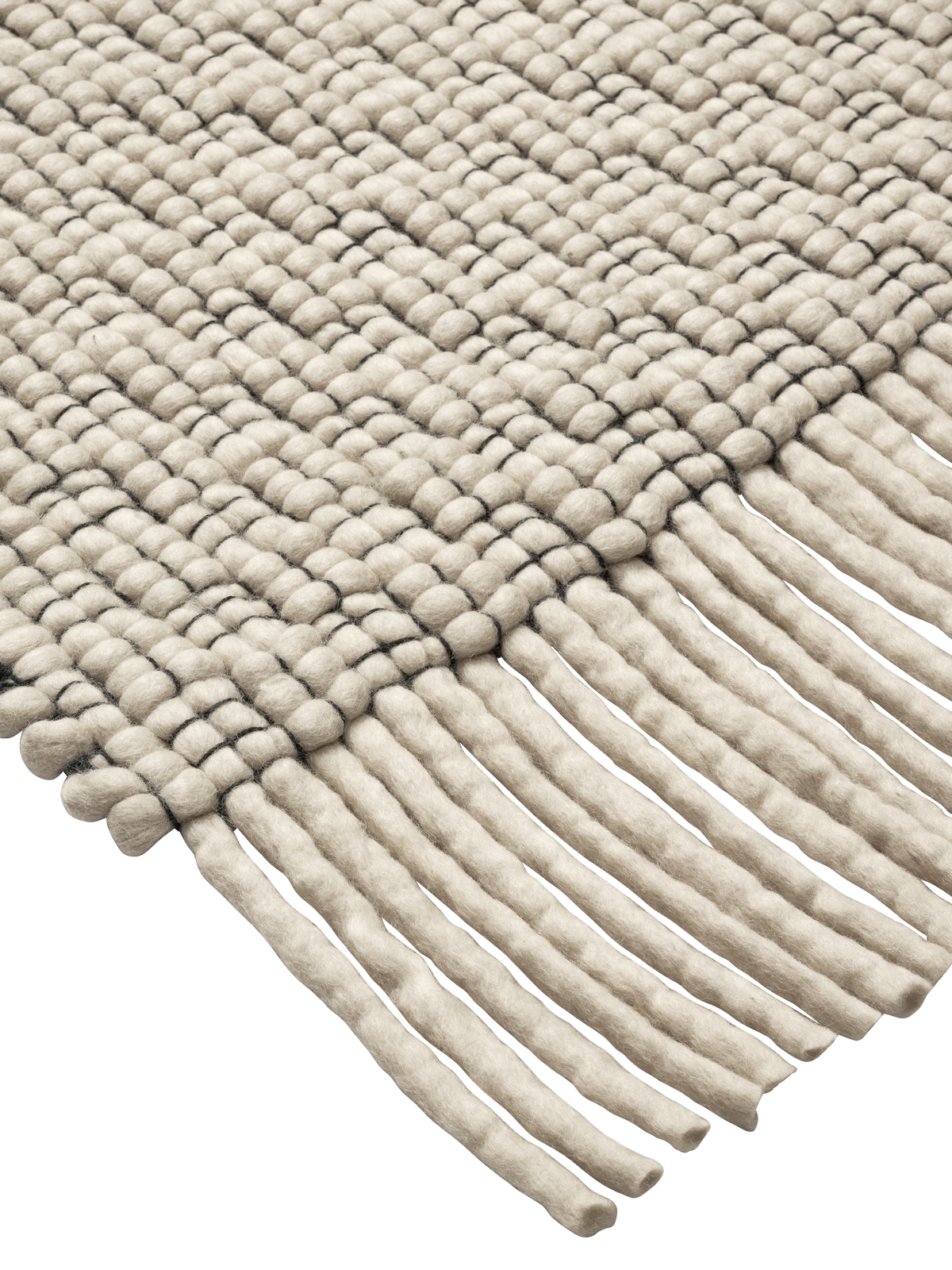 FermLiving Udo Rug Teppich, Off-white/Schwarz - 1 - Jacobsen Plus