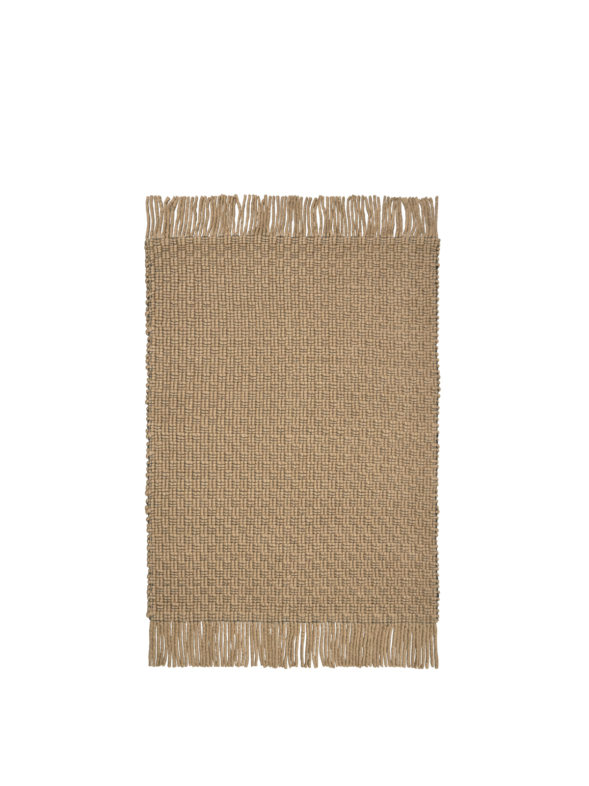 FermLiving Udo Rug Teppich, Hellbraun/Schwarz - 140 x 200 cm - Jacobsen Plus