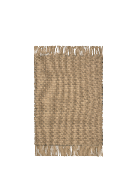 FermLiving Udo Rug Teppich, Hellbraun/Schwarz - 140 x 200 cm - Jacobsen Plus