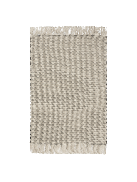 FermLiving Udo Rug Teppich, Off-white/Schwarz - 140 x 200 cm - Jacobsen Plus