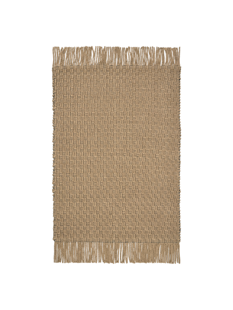 FermLiving Udo Rug Teppich, Hellbraun/Schwarz - 140 x 200 cm - Jacobsen Plus