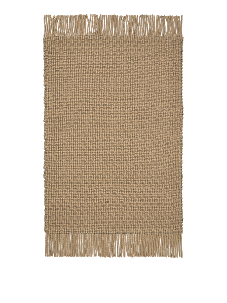FermLiving Udo Rug Teppich, Hellbraun/Schwarz - 140 x 200 cm - Jacobsen Plus