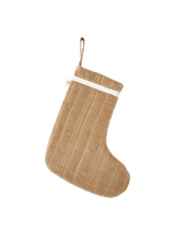 Vari Quilted Christmas Stocking Natural von Ferm Living - Tan - Jacobsen Plus