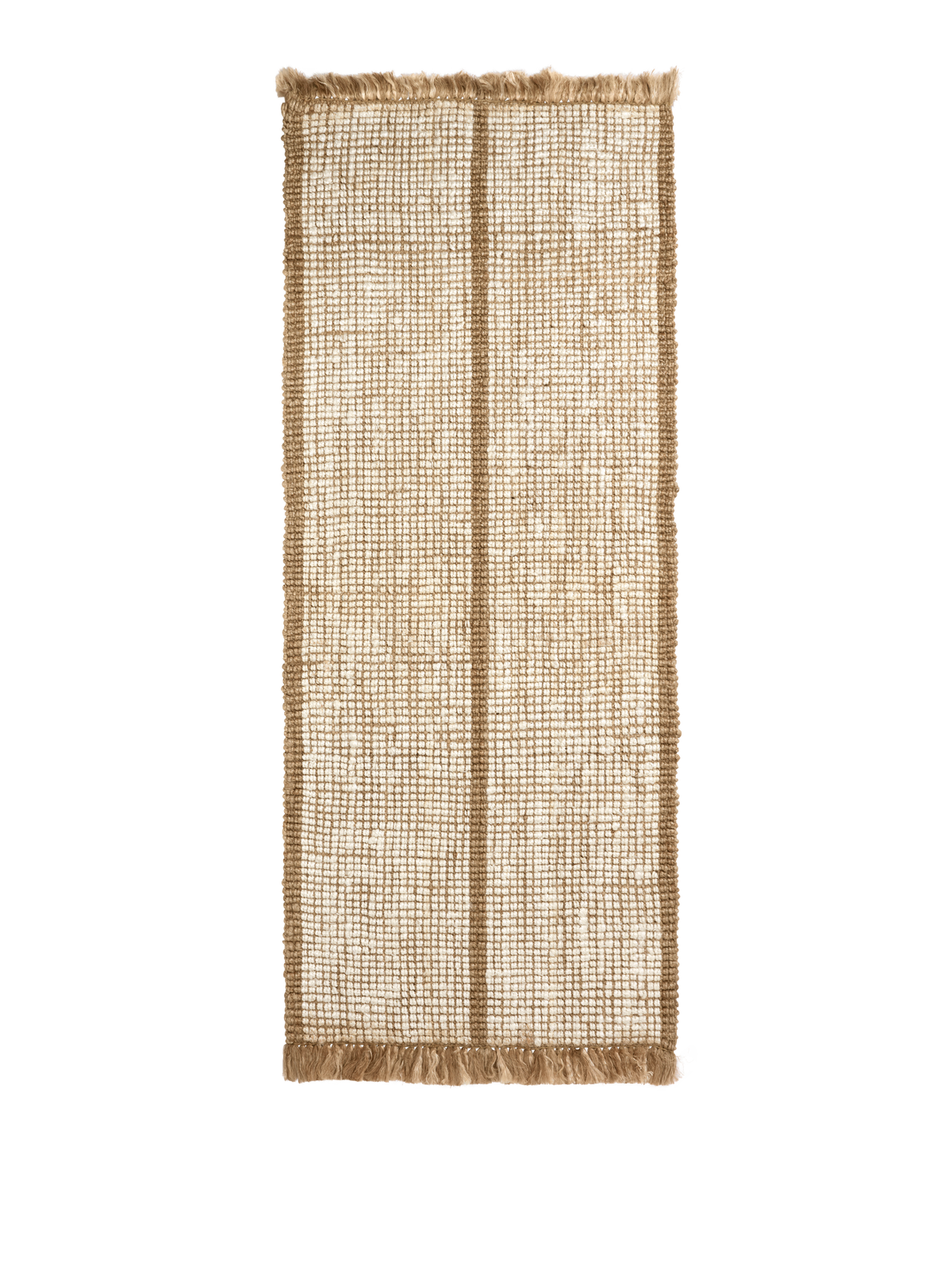 FermLiving Athens Stripes Runner Teppichläufer, Natur/Cremeweiß - 1 - Jacobsen Plus