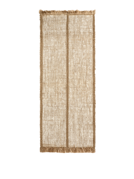 FermLiving Athens Stripes Runner Teppichläufer, Natur/Cremeweiß - Jacobsen Plus