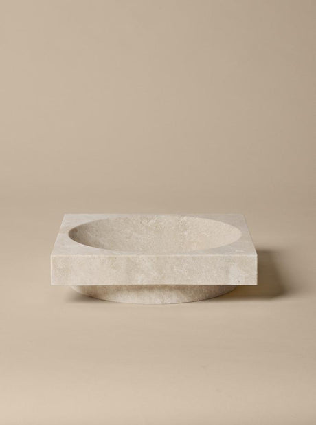 Hew low centrepiece, Travertin von Ferm Living - 3 - Jacobsen Plus