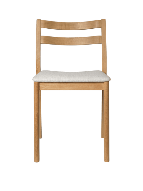 Boda Esszimmerstuhl, stapelbar von Ferm Living - Natural Oak - Staple Off-white - Jacobsen Plus