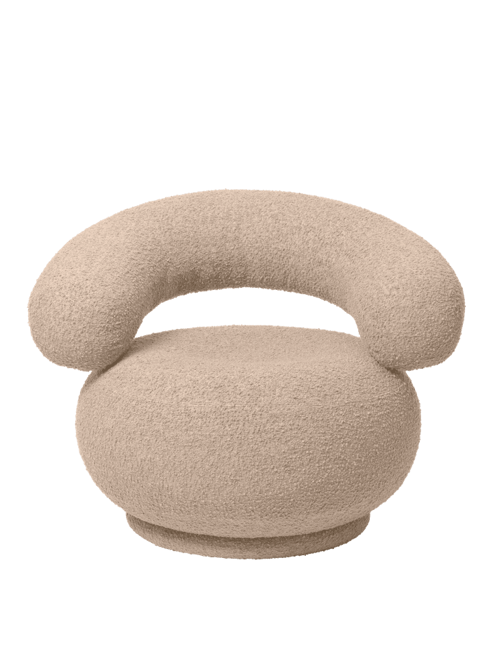 Orbo Lounge Chair fra Ferm Living - Raw Bouclé - Natural - Jacobsen Plus