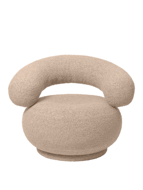 Orbo Lounge Chair fra Ferm Living - Raw Bouclé - Natural - Jacobsen Plus