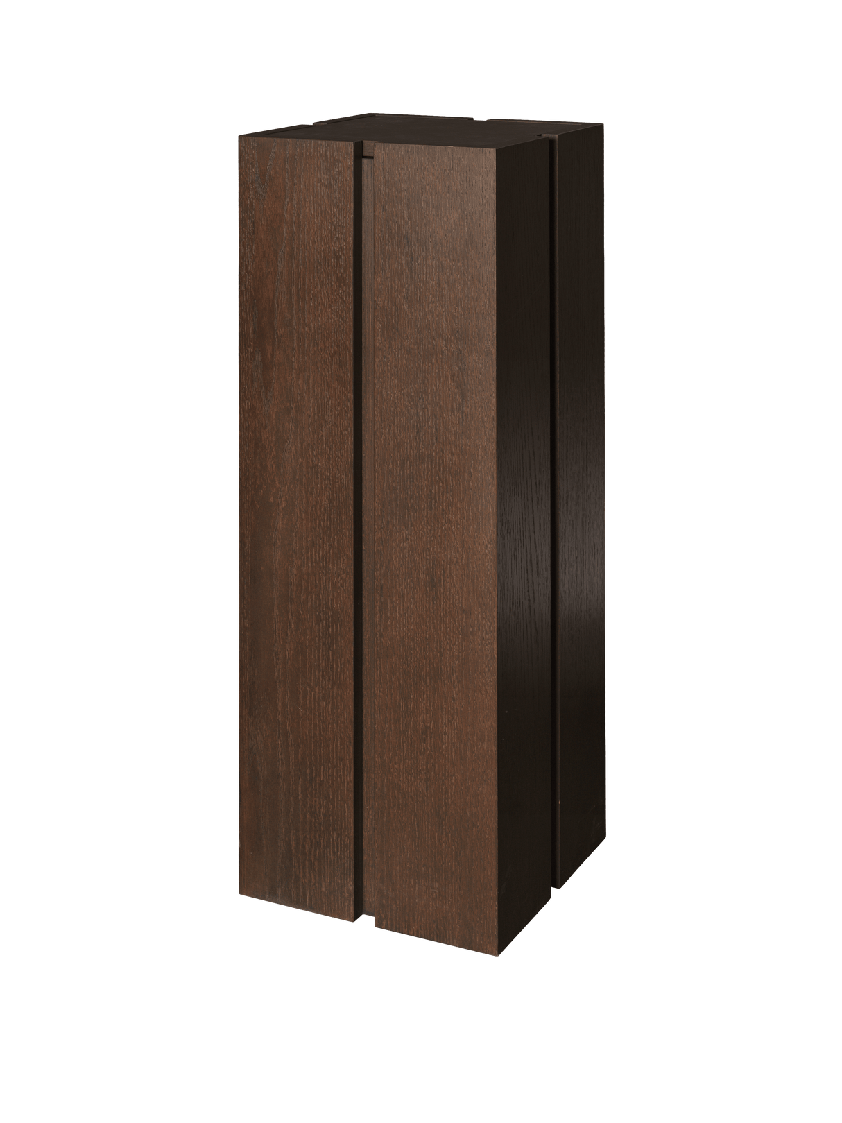Parcel Pedestal von Ferm Living - H90 - Dunkel gebeizte Eiche - Jacobsen Plus