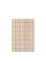 FermLiving Sen Rug Teppich, Pergament/Kastanie - 140 x 200 cm - Jacobsen Plus