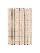 FermLiving Sen Rug Teppich, Pergament/Kastanie - 170 x 240 cm - Jacobsen Plus