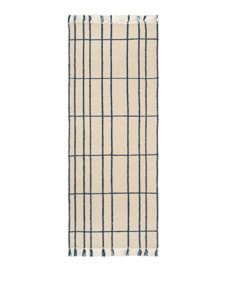 FermLiving Sen Runner Bodenläufer, Parchment/Indigo - Jacobsen Plus