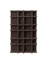 Tilem reol, 4 x 6 fra Ferm Living - Dark Stained Oak - Jacobsen Plus
