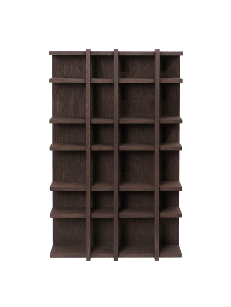 Tilem reol, 4 x 6 fra Ferm Living - Dark Stained Oak - Jacobsen Plus