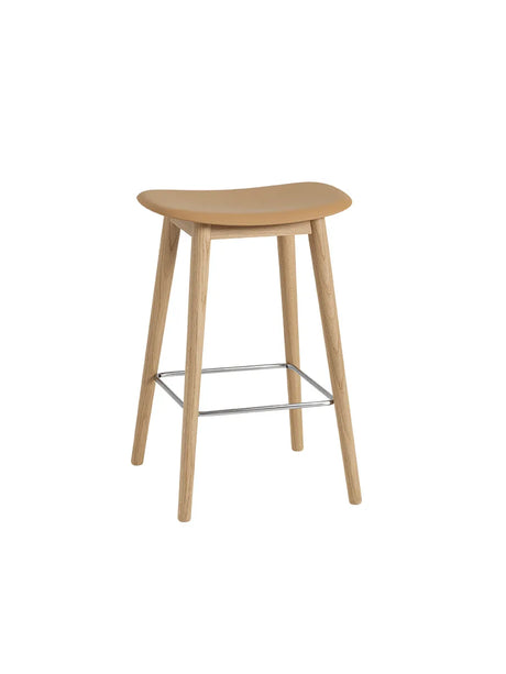 Fiber Bar Stool Wood von Muuto - Klein / Schwarz - Schwarz - Jacobsen Plus
