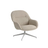 Fiber Lounge Armchair, Ecriture 240 grå swivel base fra Muuto