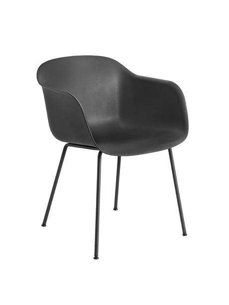Fiber Armchair Tube von Muuto - Ochre - Black Base - Jacobsen Plus