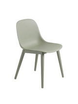 Fiber side chair wood fra Muuto - Dusty green- dusty green base - Jacobsen Plus