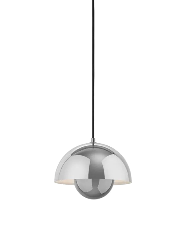 Flowerpot VP1 Pendel af Verner Panton - Poleret stål - Jacobsen Plus