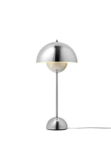 Flowerpot VP3 Tischleuchte von Verner Panton - Polierter Stahl - Jacobsen Plus